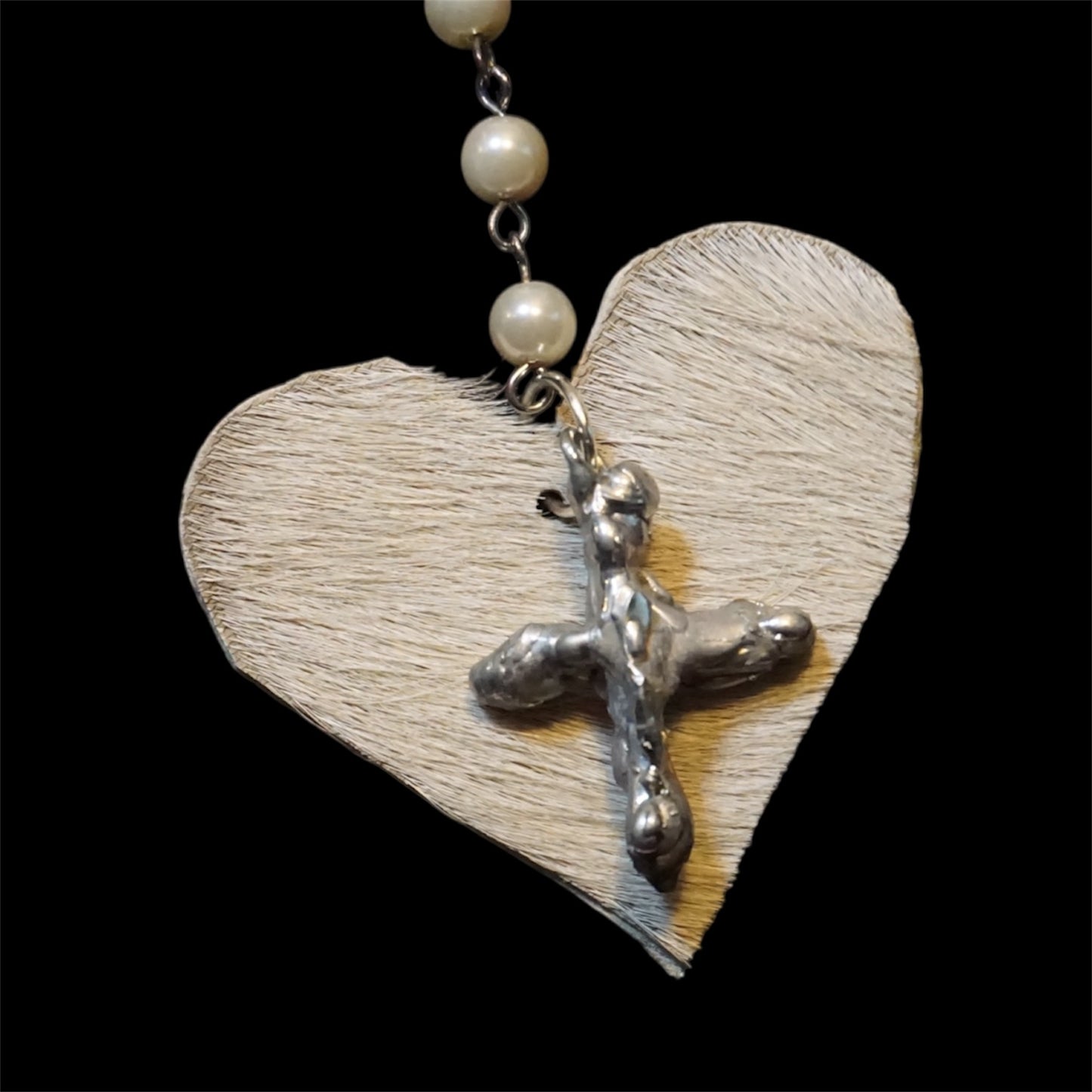 Heart Cross Choker